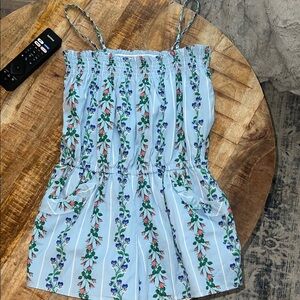 Floral Strappy Romper